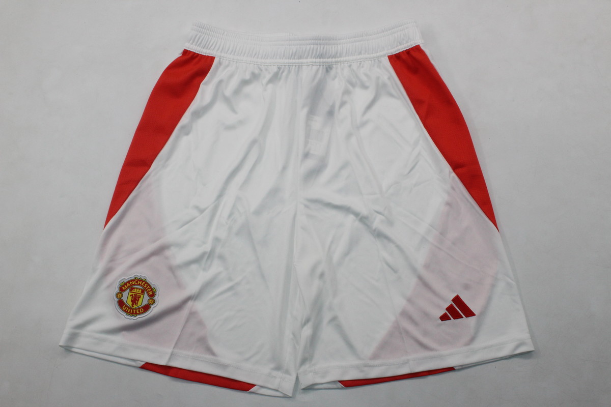 AAA Quality Manchester Utd 24/25 Home Soccer Shorts
